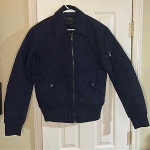 Navy Blue Banana Republic bomber jacket